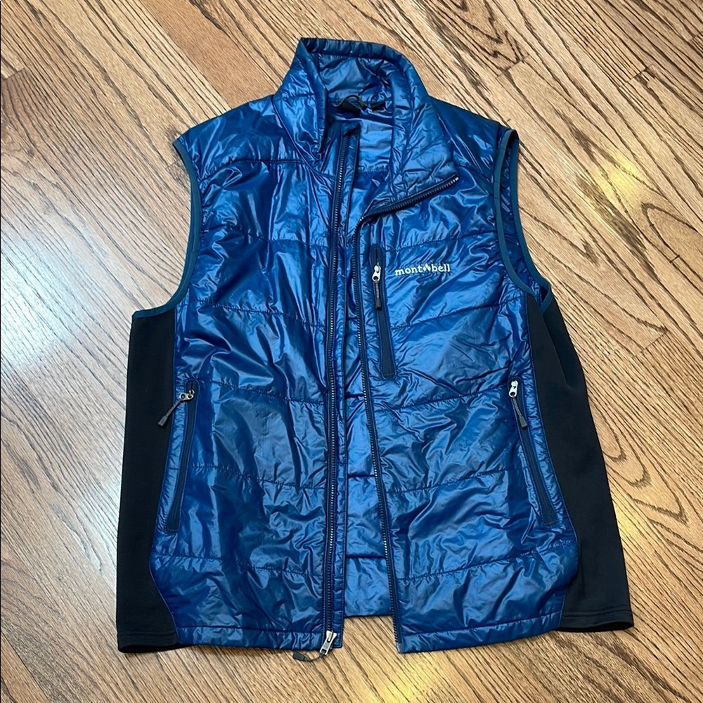 Mont*Bell Men's Blue Vest. Size M.